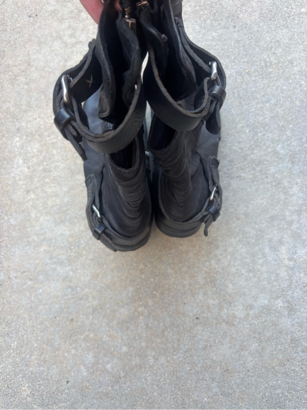 A.S.98 “Smyth” Black Leather Mid-Calf Engineer Boots — Size 39 (US 8–8.5) - Picture 4 of 6
